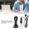 Mini Collar Clip Microphone Karaoke Live Broadcast Mic with Battery for Mobile Phone PC(MicrophoneAdapter for IOS )