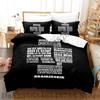 Rammstein Bettwäsche Set Einzelbett Twin Full Queen King Size Bettwäsche Set Erwachsener Kind Schlafzimmer Bettbezug Sets 3D Anime Bettlaken Set