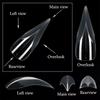 3D Eagle Claw Curved Fake Reusable Nails Full Cover Press On Nail Forms Molds Crystal Nail Extension Tip Suitable For Nail