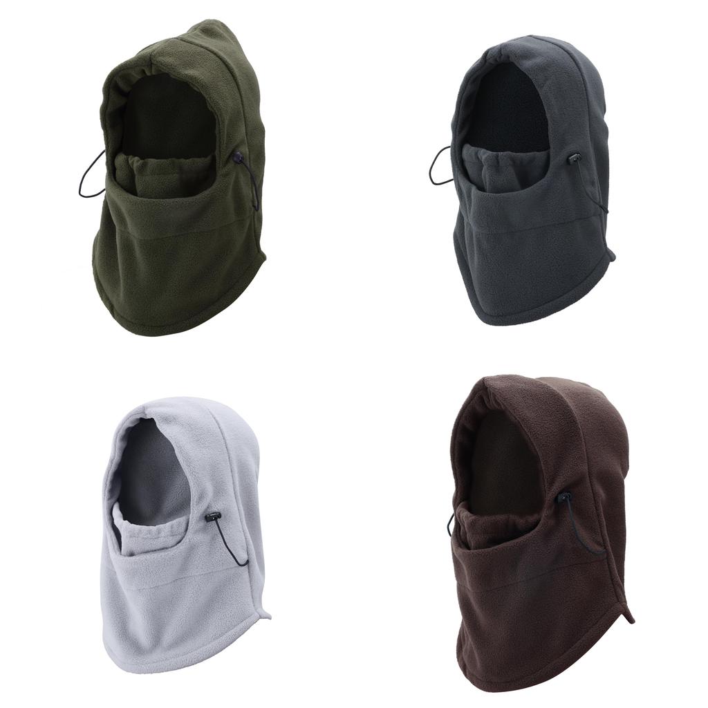 Unisex Fleece Winter Hat With Face Cover And Neck Warmer For Adults
