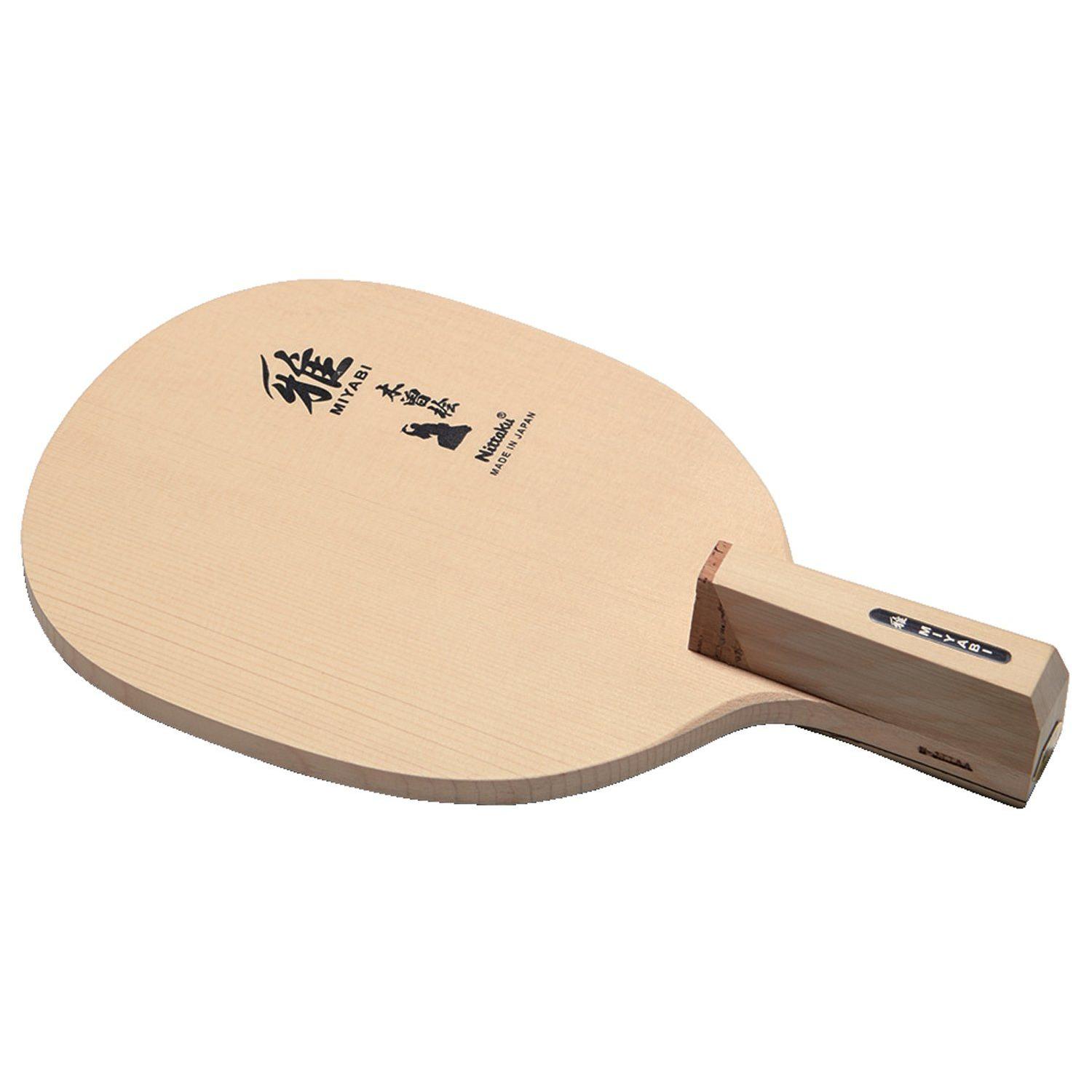 Used New Nittaku Table Tennis Racket Miyabi R Pen Holder (Japanese Style) Wood NE-6697