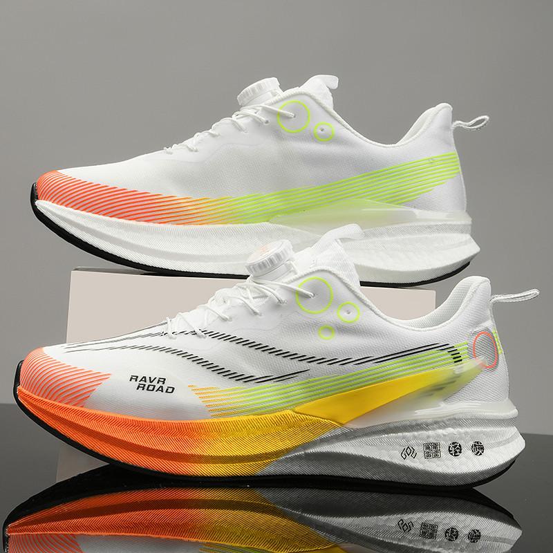 Red Rabbit 8pro Running Shoes for Autumn Primary and Secondary School Students Shock Absorbed Rotating Button Racing Running Shoes for Women