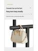 Sturdy Double Bar Wardrobe Rack for Dorms: Floor-Standing, Dual-Layer Clothes & Hat Hanger for Bedrooms and Balconies.