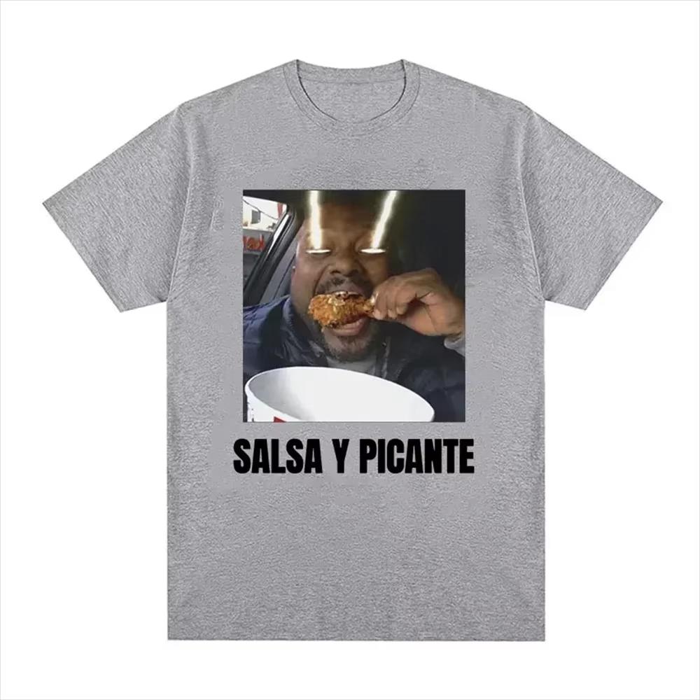 Don Pollo Salsa Y Picante Ohio Grafik T-Shirt Lustig Herren Damen Mode Kurzarm T-Shirts Tops Übergroßes T-Shirt