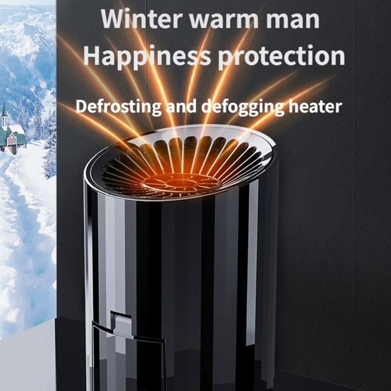 Upgrades 12V Double Function Car Heater & Defroster for Rapid Warming & Windshield Clearing in Cold Weather Conditions