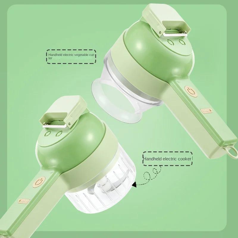 Electric Vegetable Chopper Food Chopper Vegetable Slicer Garlic Crusher Meat Grinder Machine Peeler Kitchen Accessories Gadgets