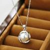 2024 New Natural Pearl Pendant Necklace for Women - Elegant Clavicle Chain and Sweater Accessory
