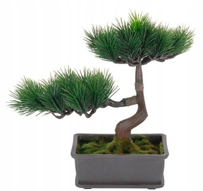 Artificial plant in a pot, bonsai tree, 23x15 cm