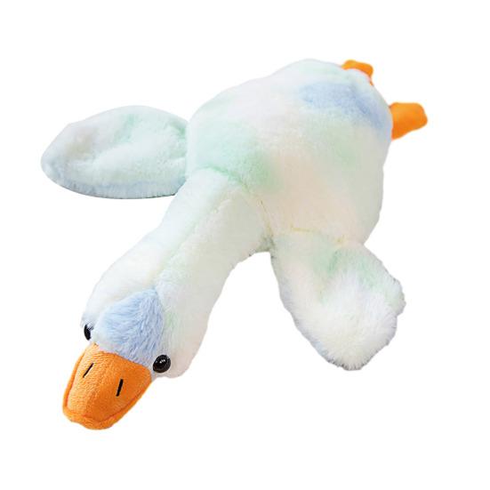 Goose Plush Doll Long Body Cuddle Pillow Soft Huggable Stuffed Animal for Kids Adults Lumbar Support Nap Pillow for Anxiety Relief Bedroom Decor 50 cm белый 707₽