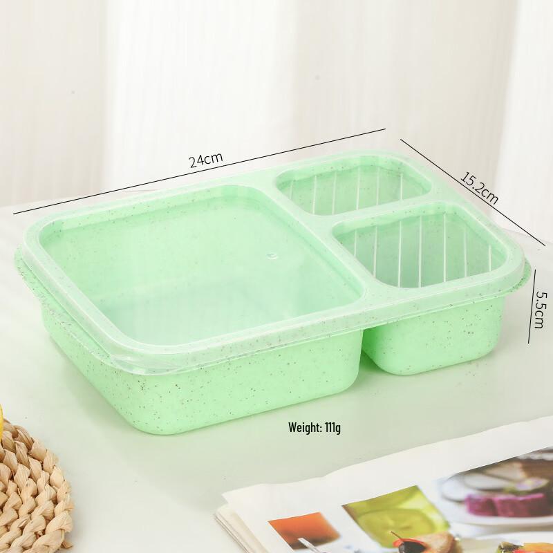 YUNLUAN Wheat Straw Partitioned Bento & Lunch Boxes