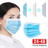 Masks 3-layer Mask Face Masks Melt Blown Cloth Disposable Anti-Dust Protective Masks Earloops Mouth Mask Black Mascarillas