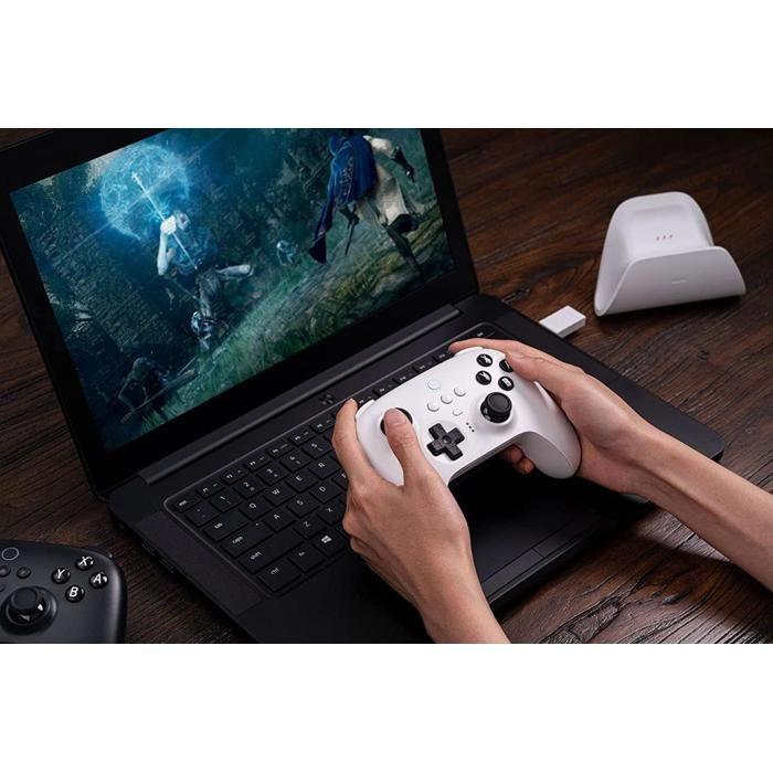 8bitdo manette bluetooth ultimate pour nintendo switch & pc windows - blanc