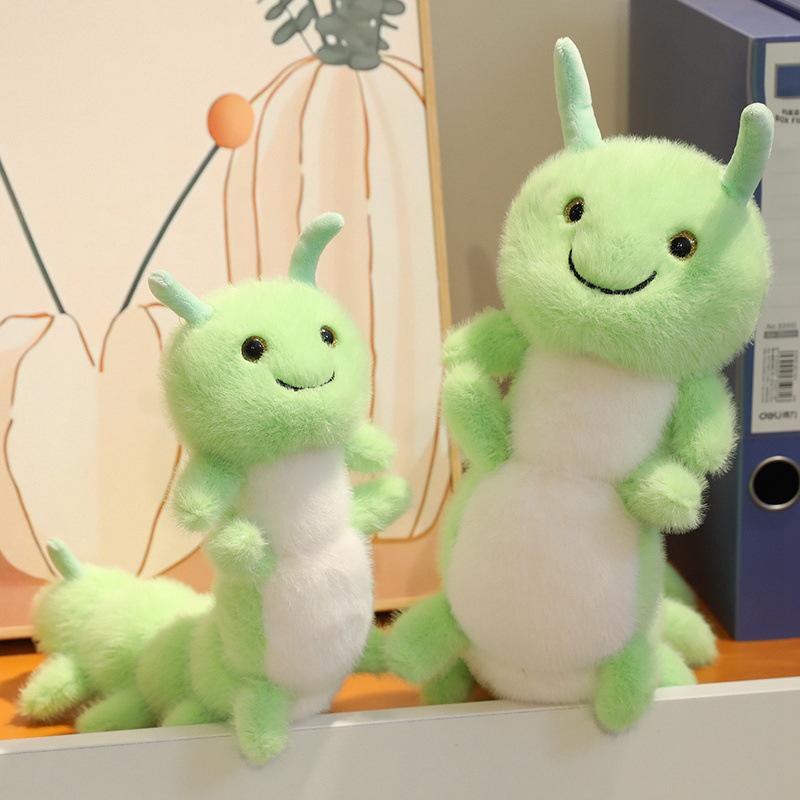 Cute Cute Insect Caterpillar Doll Plush Toy Green Caterpillar Doll Children Soothing Doll