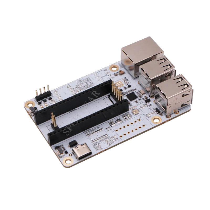 

Milk-V Duo USB Hub & RJ45 Network Port Expansion Board for Linux
