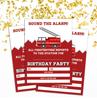 Darling Souvenir Red Birthday Invitation Card Printable Elegant Fill or Write In Blank Party Invites 28 Pcs 5 X 7