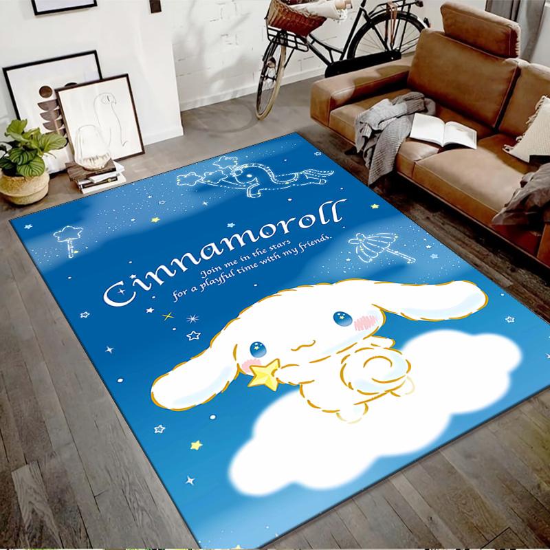 1pc Sanrio Cinnamoroll3 Design Printed Area Rug Carpet for Bedroom Living Room Home Decor Rugs Mat Non Slip Mat Rug for Bedside