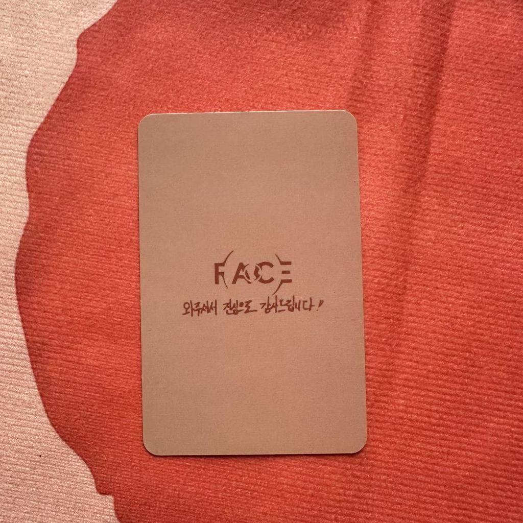 [USED] BTS Jimin FACE Pre-recorded Sanok Trading Card