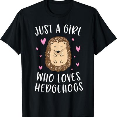 Nur ein Mädchen, das Igel liebt Lustige Igelgeschenke Mädchen T-Shirt