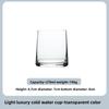 Hoge Esthetische Glazen Bekerset voor Thuis Sap Whiskey Tumbler Hotel Motel Bulk Groothandel Multifunctionele Drinkwater Tumblers