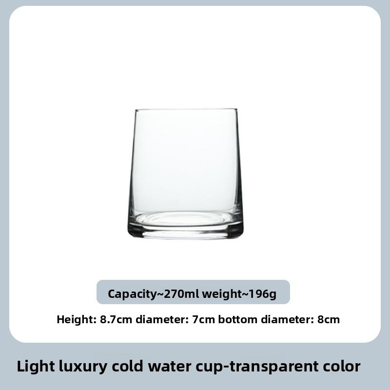 Hoge Esthetische Glazen Bekerset voor Thuis Sap Whiskey Tumbler Hotel Motel Bulk Groothandel Multifunctionele Drinkwater Tumblers