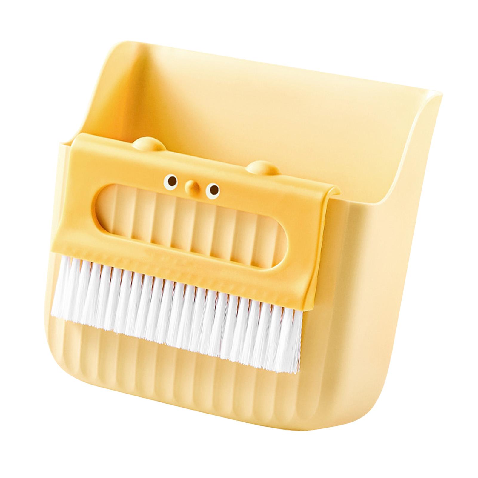 Small Broom Dustpan Set Cute Br Multifunctional Compact Desktop Broom Kit Clning Tools for Desk Keyboard