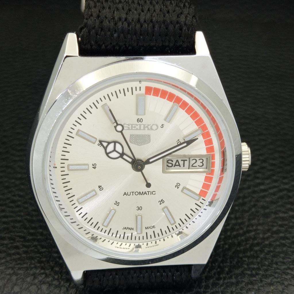 REFURBISHED VINTAGE SEIKO 5 AUTOMATIC 6309A JAPAN MENS SILVER WATCH a440790-4 Sk-a440790