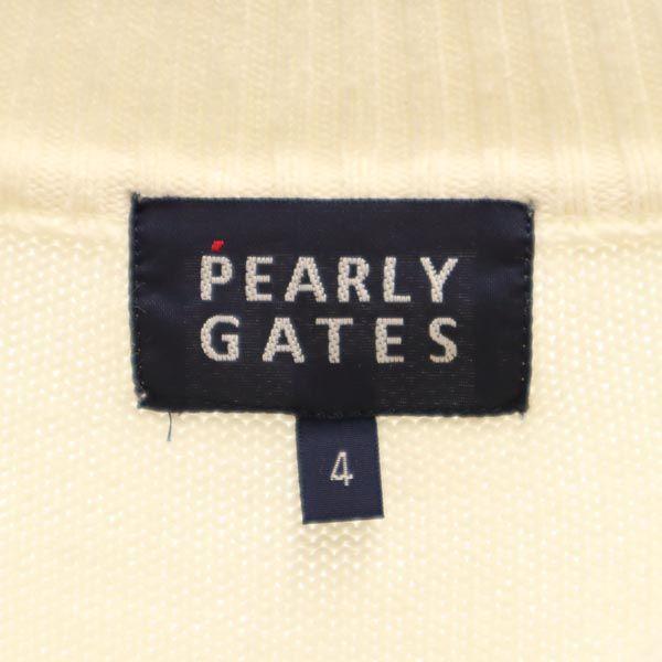 Pearly Gates Made In Japan Golf Long Sleeve Half Zip Sweater 4 Knit Men's Used