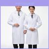 Unisex Doctor Nurse Workwear Long Sleeve Short Sleeve Lab Coat White Winter Summer