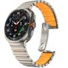 Titanium Rubber Strap for Samsung Galaxy Watch Ultra 2025 47mm Luxury Metal Band Correa For samsung GALAXY ULTRA 7 47MM Bracelet