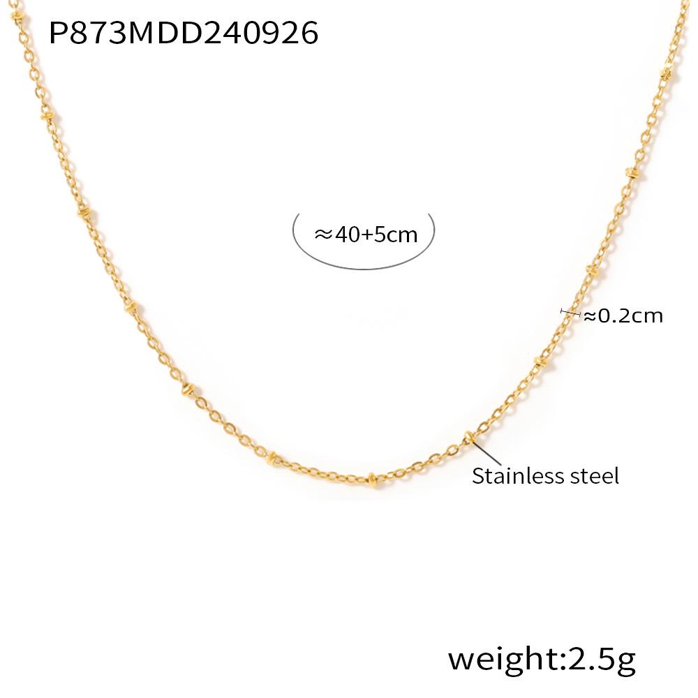 

Многослойное колье-цепочка из нержавеющей стали с 18-каратным золотым покрытием в виде сердца для ключицы