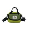 Pattern Grid Alphabet Kids Casual Travel Shoulder Bag With Spacious Compartment