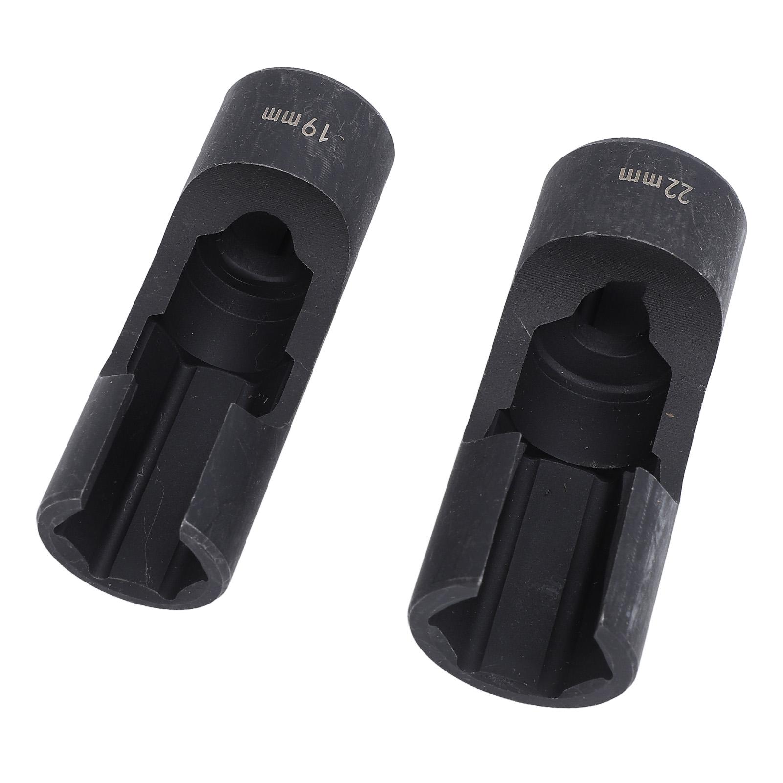 2 Pcs 1Celsius2 Inch Injector Fuel Line Socket Wrench Set Nut Wrench Spanner   Tangsten Steel for Bent Pipes EGT Sensors   Switches