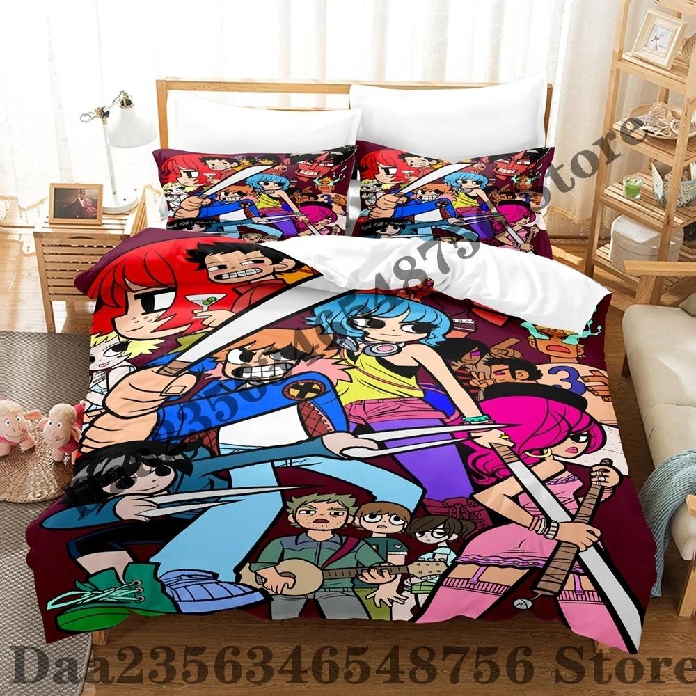 Scott Pilgrim Takes Off Bedding Set Single Twin Full Queen King Size Bed Set Adult Kid Bedroom Duvetcover Sets Bed Sheet Set