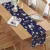 Blue and White Porcelain Tabletop Flag, Chinese Pattern Dining Mat, Living Room Dining Table Decoration, Tablecloth, Tablecloth
