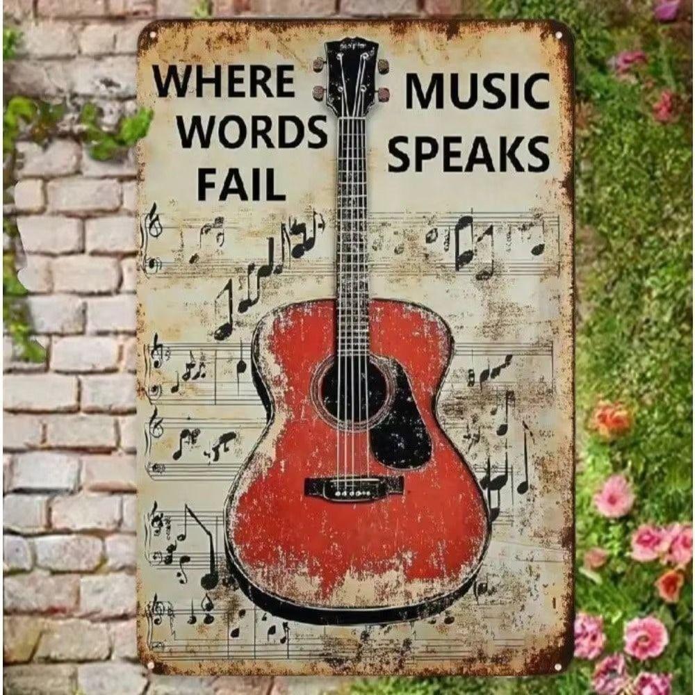 Tin Sign Wall Art Retro Metal Painting Home Decor 20x30cm