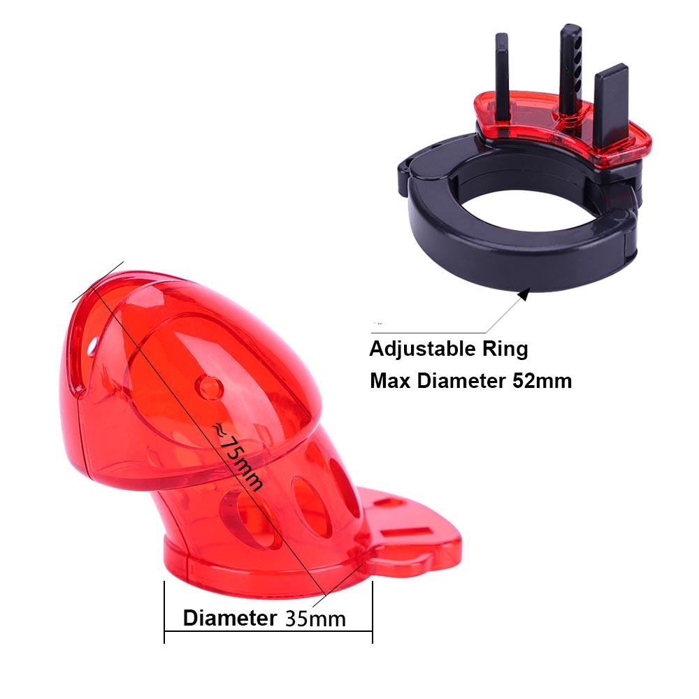 Electric Shock Chastity Cage Cock Cage Plastic Male Chastity Device Sex Toys Penis Cage With Host Vibrating Cock Ring For Men