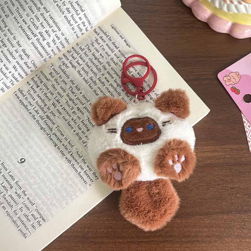 

Cat Plush Keychain Soft Fluffy Cute Cat Plush Doll Cartoon Animal Plush Key Chain Friends Birthday Gifts Keychain Accessories
