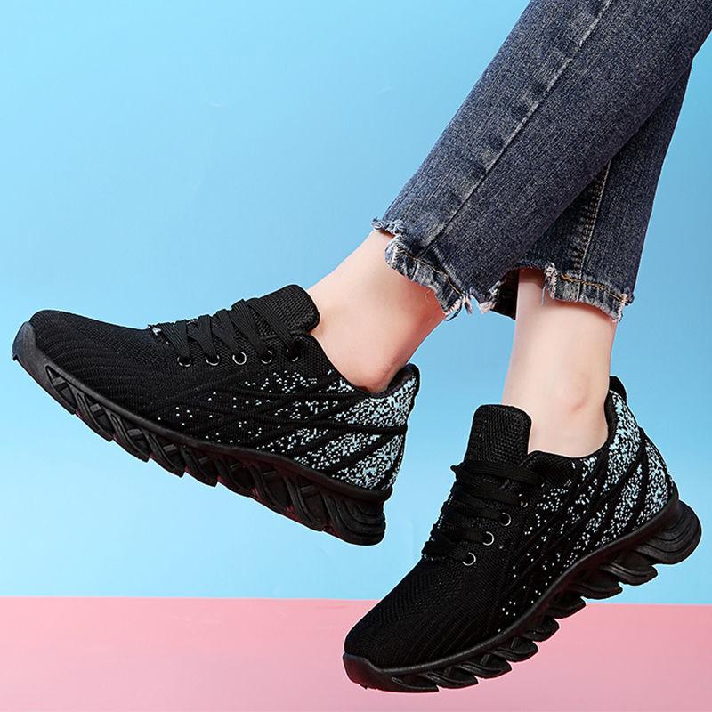 Chaussures pour femmes antidérapantes en grande taille, respirantes et polyvalentes pour les adolescentes, chaussures de course de sport, chaussures décontractées en maille pour femmes