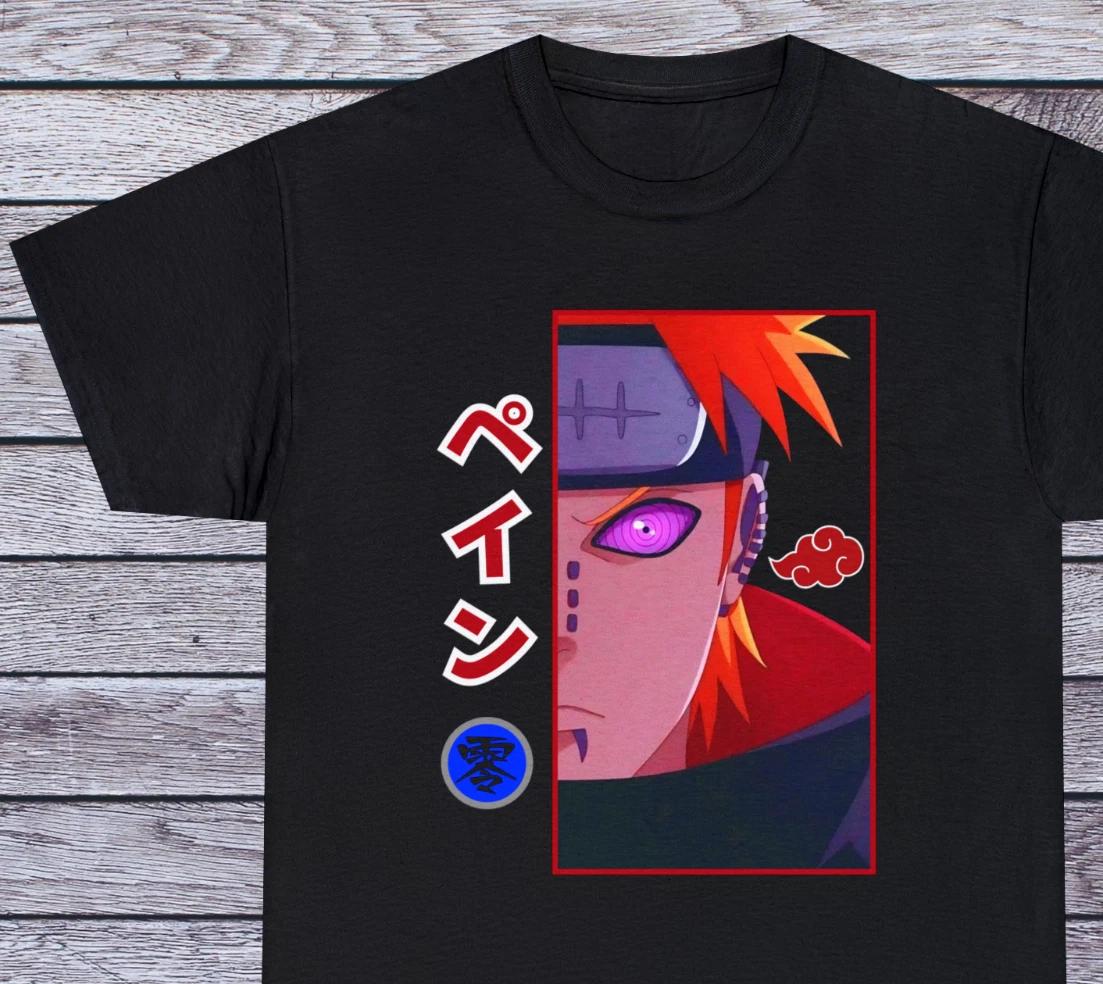 

Pain Akatsuki T Shirt Naruto Shippuden Tee 90s Anime Clothing Manga Japanese S