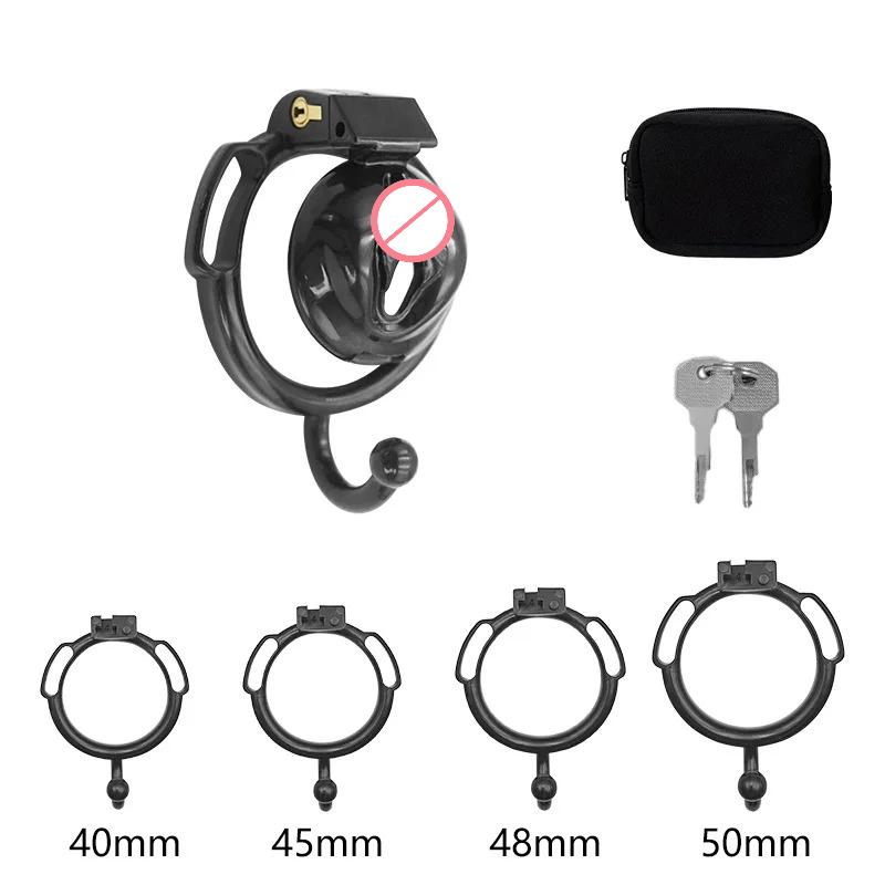 Male Chastity Device Restrain Sex Toy Penis Ring Penis Bondage Gear Femboy Toy Fake Vagina Chastity Lock CB Lock Chastity Cage