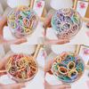 100 Boxed Tied Thumb Hair Rings, No Hair Pins, Baby, Children'S Hair Accessories, Rubber Bands, High Elasticity