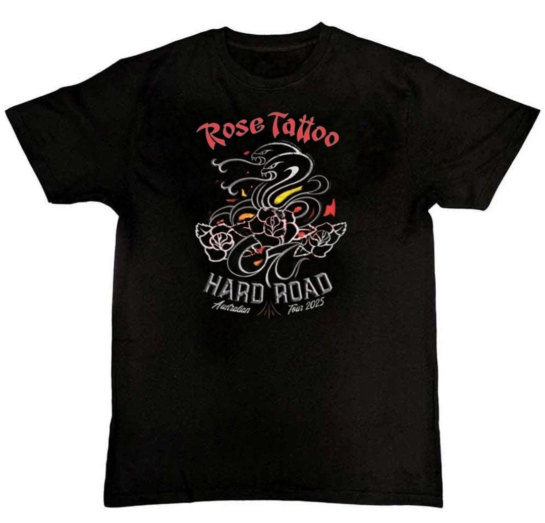 Rose Tattoo - Rock n Roll Band 2025 Unisex Mens T-Shirt S M L XL 2 3 4 XL S