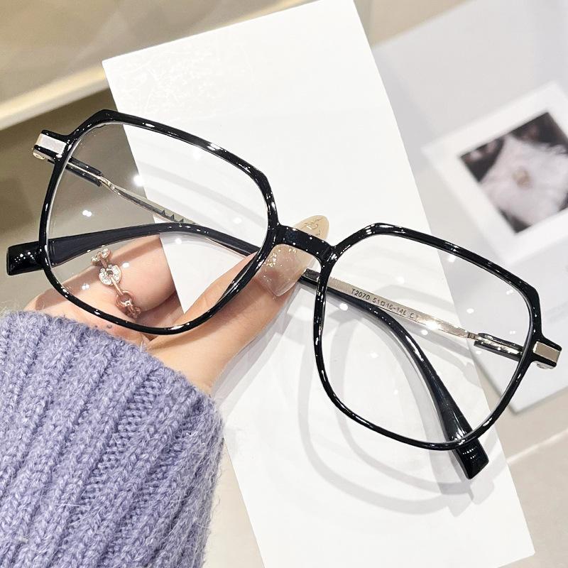 Korean Version Myopia Finished Glasses Fashion Unisex Oversize Near Sight Glasses Blue Light Blocking Eye Protection Eyeglasses