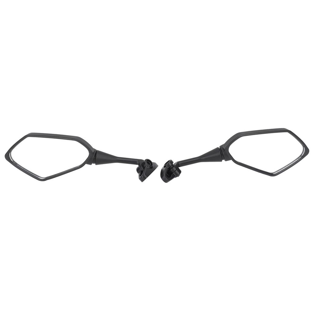1 Pair Motorcycle Rearview Mirror Wide Vision Adjustable Flexible Handlebar Side Mirror for Motorbike
