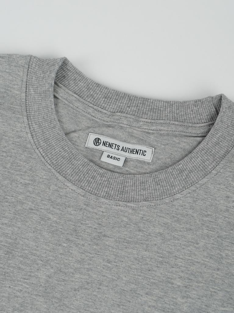NENETS AUTHENTIC Overfit City Basic S/S Tee Melange Gray