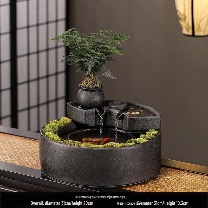 Feng Shui Flowing Water Ball Fountain for Living Room or Desktop Decor