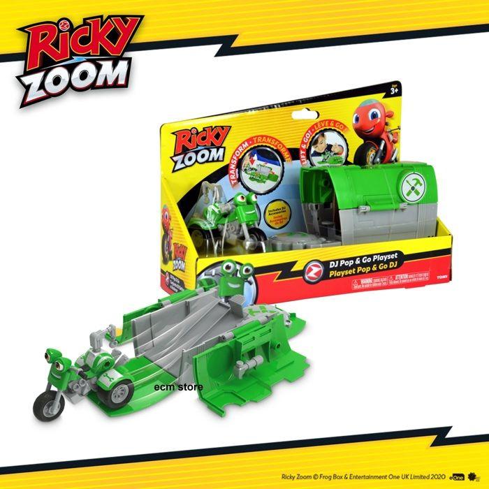 Ricky Zoom Play Set Pop &; Go DJ Figurine Transforme Miniature Toy Game