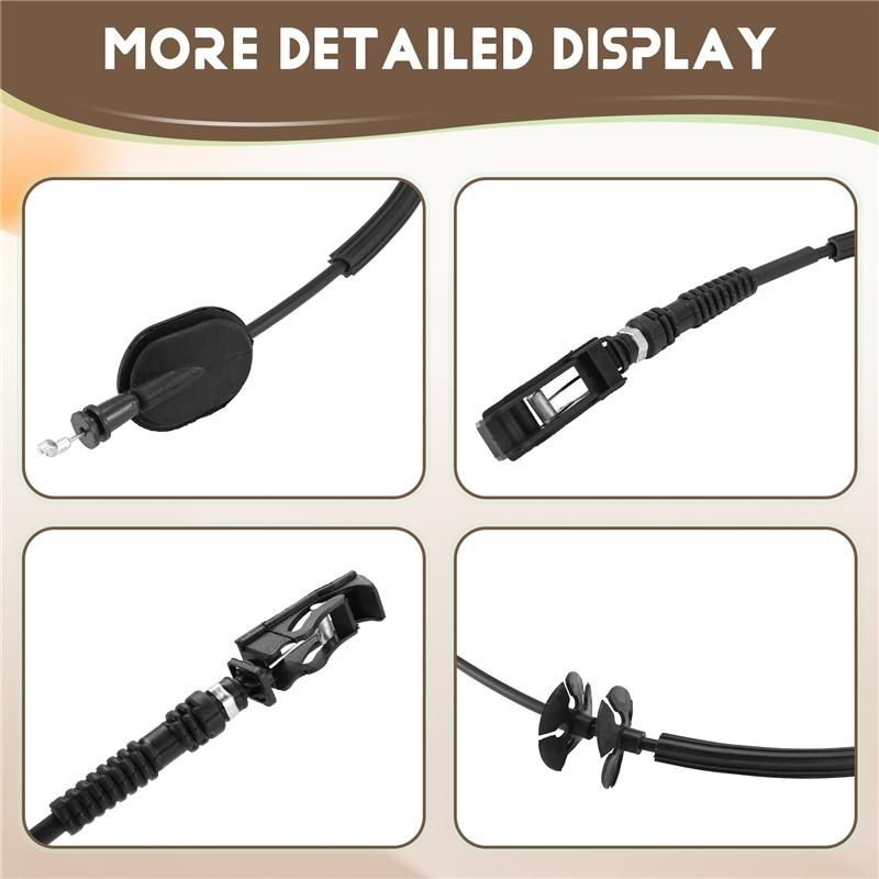A58X-Front Door Latch Release Cable For Ford F-150 2015- FL3Z-15221A00-B FL3Z-15221A00-H FL3Z-15221A00-E