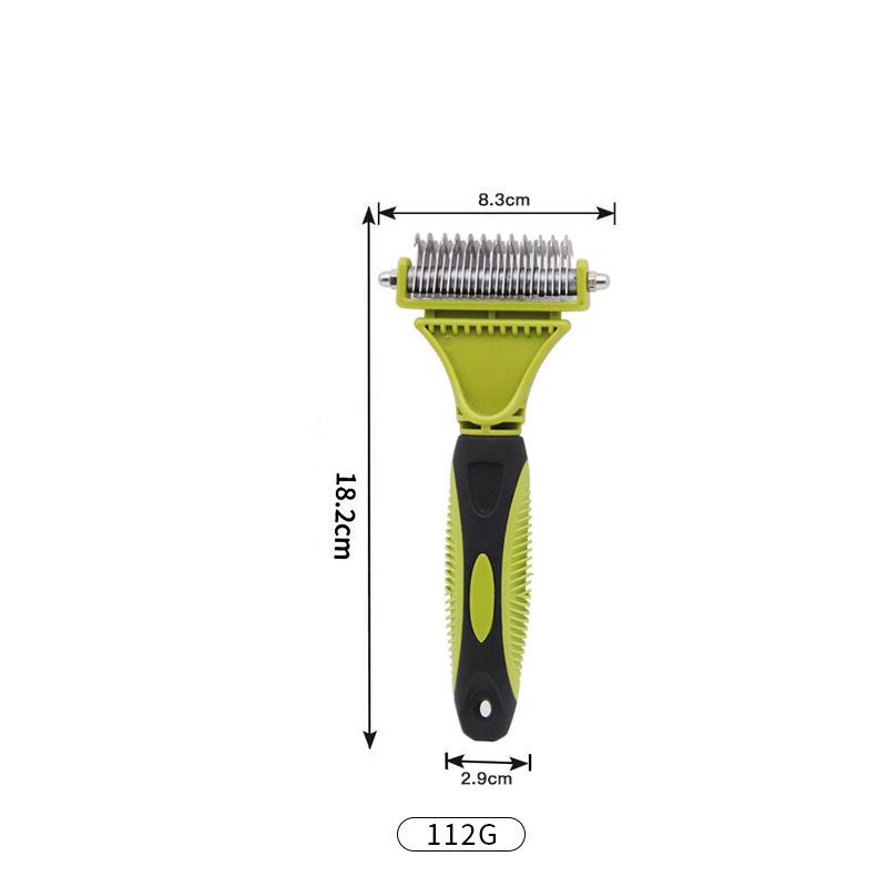 Pet Hair Removal Comb for Cats and Dogs - Detangling & Grooming Tool