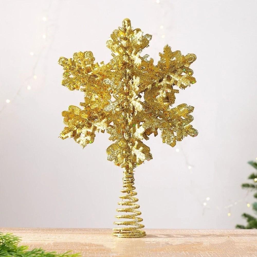 Metal Spring Base Christmas Tree Topper Xmas Tree Top Ornament Fit 1.2‑2.4 Meter Christmas Tree